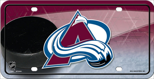 COLORADO AVALANCHE Metal License Plate Sign Novelty Vanity Craft Supply