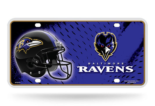 BALTIMORE RAVENS Metal License Plate Sign Novelty Vanity Craft Supply