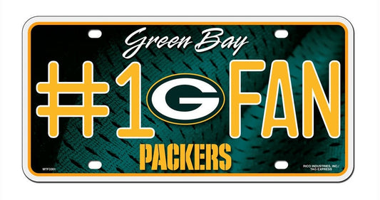 GREEN BAY PACKERS Fan Metal License Plate Sign Novelty Vanity Craft Supply