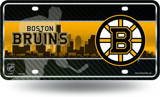 BOSTON BRUINS Metal License Plate Sign Novelty Vanity Craft Supply