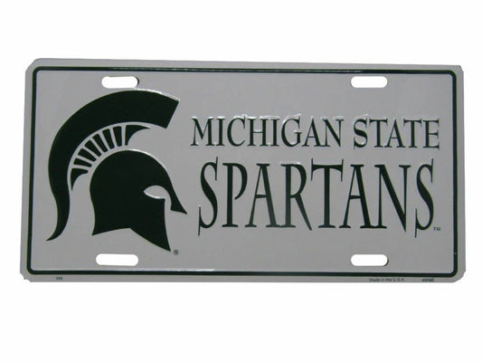 MICHIGAN STATE SPARTANS Metal License Plate Sign Novelty Vanity Craft Supply