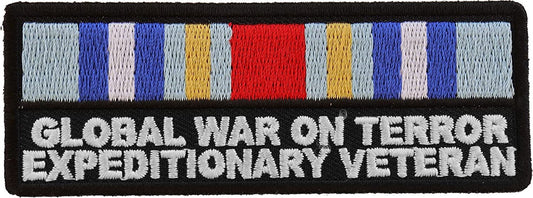 Global War On Terror Expeditionary Patch - 4x1.5 inch – Military Embroidered Patch Appliqué Craft Supply