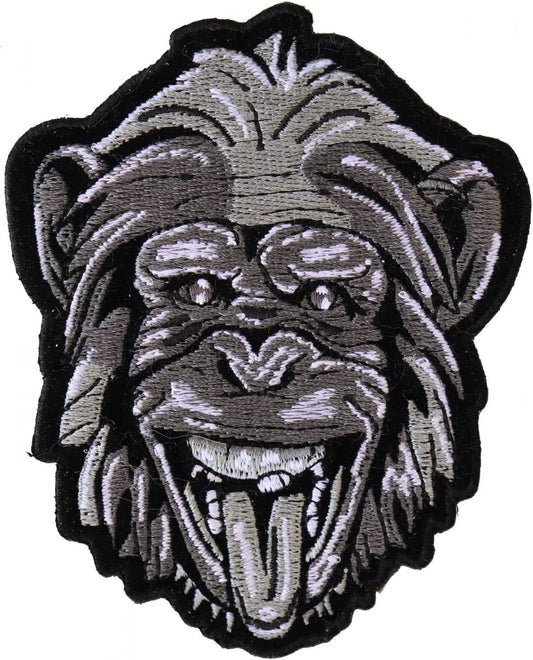 Party Animal Monkey Patch - 3.3x4 inch – Funny Embroidered Patch Appliqué Craft Supply