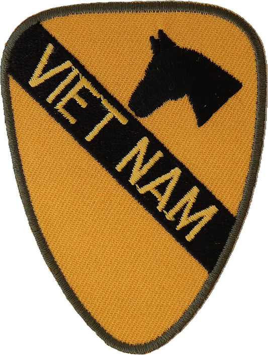 Vietnam 1st Cavalry Patch - 2.3x3 inch – Military Embroidered Patch Appliqué Craft Supply