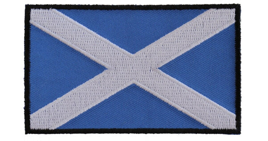 Scotland Flag Patch Scottish - 3.5x2.1 inch – Motorcycle Embroidered Patch Appliqué Craft Supply