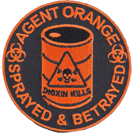 Agent Orange Sprayed and Betrayed Patch - 3x3 inch – Military Embroidered Patch Appliqué Craft Supply
