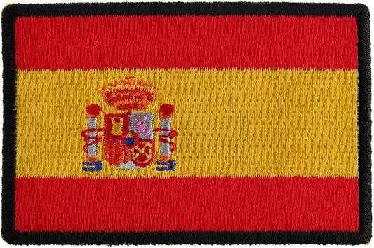 Spanish Flag Patch Spain - 3x2 inch – Motorcycle Embroidered Patch Appliqué Craft Supply