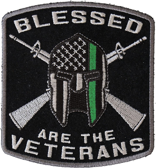 Blessed are The Veterans Patch - 3.5x3.75 inch – Military Embroidered Patch Appliqué Craft Supply