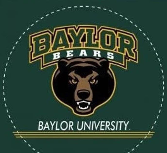 Officially Licensed BAYLOR BEARS Multi-Use Color Decal - Baylor University Round Vinyl Decal Sticker for Car or Truck Window Craft Supply