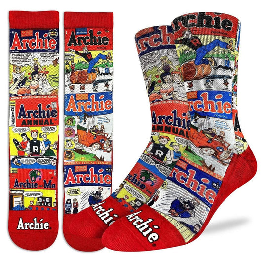 ARCHIE COMICS Cover of Comics Crew Socks - Officially Licensed Novelty Socks - Men's Adult 8-12 Unisex - For Craft Costume Supply