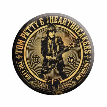 TOM PETTY Live Anthology Pinback Button Badge - Heartbreakers American Singer Musician Rock Band - Round 1.25" Button Craft Supply