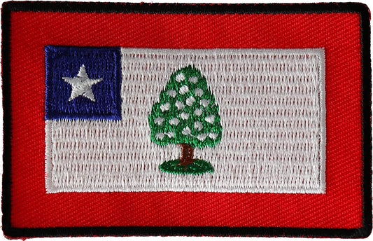 Historical Mississippi Flag Iron on Patch - 3x1.8 inch - Motorcycle Embroidered Patch Appliqué Craft Supply