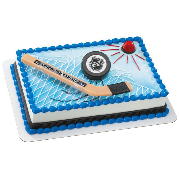 VANCOUVER CANUCKS Cake Topper NHL Slap Shot Cake Decoration Decoset Birthday Craft Supply