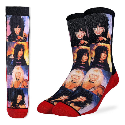 MOTLEY CRUE Shout at the Devil Crew Socks - Officially Licensed Rock Band Music Novelty Socks - Men's Adult 8-12 Unisex - Costume Supply