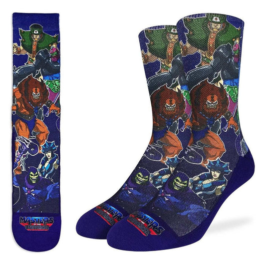 Masters of the Universe MOTU He-Man Villains Crew Socks - Officially Licensed Novelty Socks - Men's Adult 8-12 Unisex - Craft Costume Supply