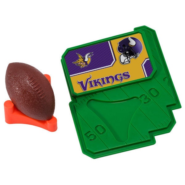 MINNESOTA VIKINGS Cake Topper NFL Football Tee Field - Dallas Cowboys Football Cake Decoration Topper Decoset Birthday Craft Supply