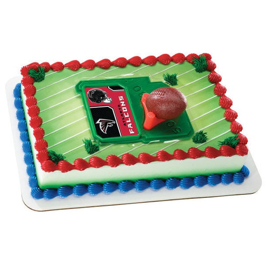 ATLANTA FALCONS Cake Topper NFL Football Tee Field - Atlanta Falcons Football Cake Decoration Topper Decoset Birthday Craft Supply