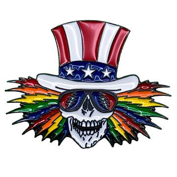 GRATEFUL DEAD Uncle Sam Lapel Pin - 1.25 Inch - Jerry Garcia Grateful Dead Rock Band Craft Supply