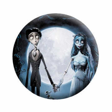 CORPSE BRIDE Movie Poster Pinback Button Badge - Tim Burton Classic Movie - Round 1.25" Button Craft Supply