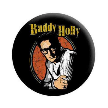 BUDDY HOLLY Pop Pinback Button Badge - Legendary American Singer Songwriter - Round 1.25" Button Craft Supply