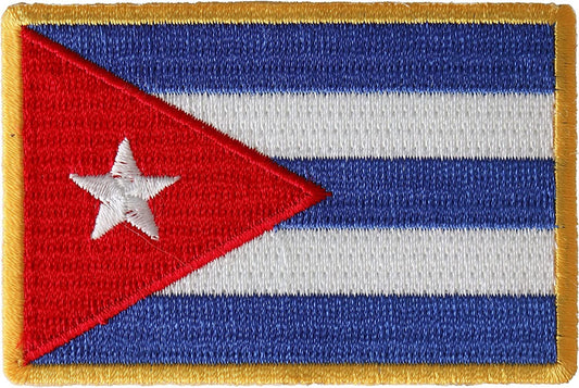 Cuba Flag Patch Cuban - 3x2 inch - Motorcycle Embroidered Patch Appliqué Craft Supply