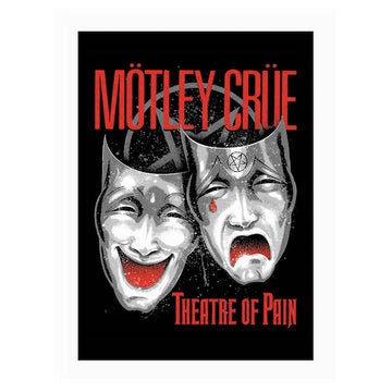 MOTLEY CRUE Theatre of Pain Magnet - 2.5x3.5 Inch - Magnet for Refrigerators and Lockers - Rock Band Craft Supply