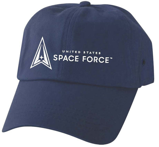 US SPACE FORCE Embroidered Cap Hat - Made to Order - Blue United States Space Force Cap Hat Velcro Adjustment Strap - Officially Licensed!