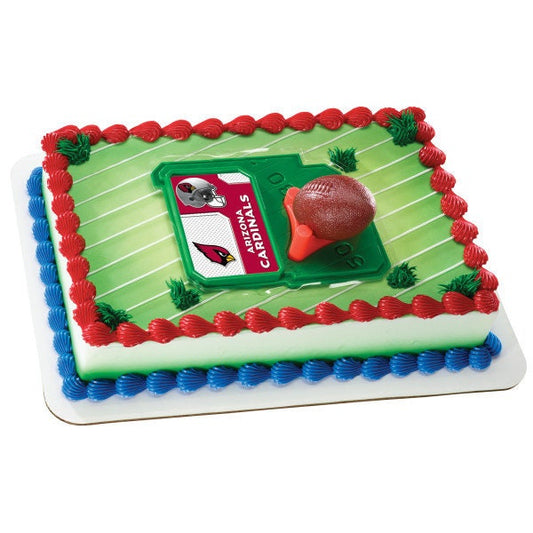 ARIZONA CARDINALS Cake Topper NFL Football Tee Field - Arizona Cardinals Football Cake Decoration Topper Decoset Birthday Craft Supply