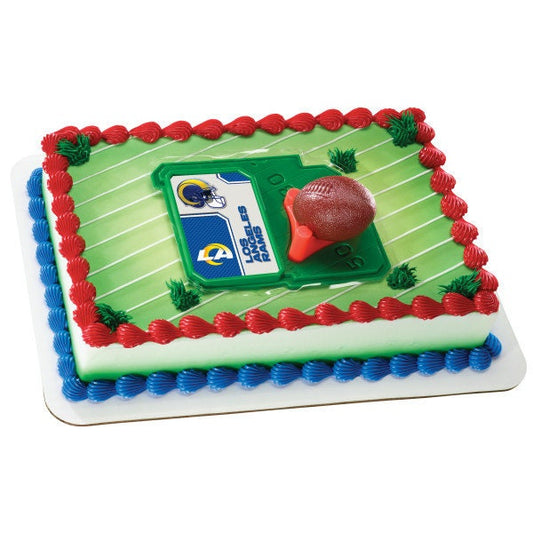 LOS ANGELES RAMS Cake Topper Nfl Football Tee Field - Los Angeles Rams Football Cake Decoration Topper Decoset Birthday Craft Supply