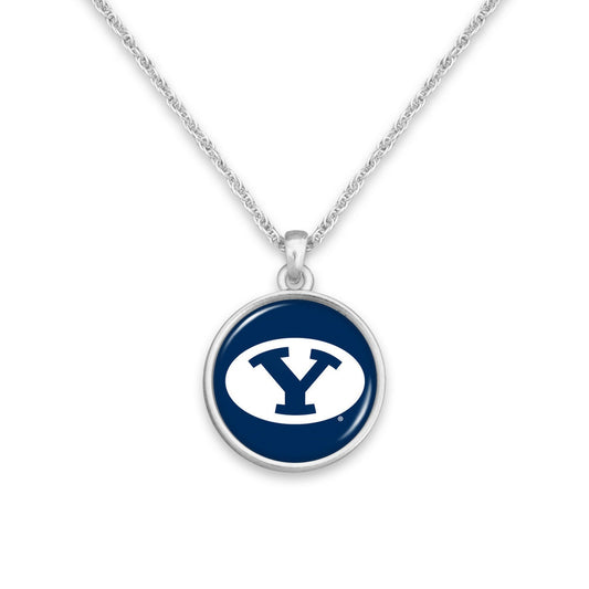 Officially Licensed BRINGHAM YOUNG BYU Cougars Necklace - Pewter Charm Sterling Plated - North Carolina State University