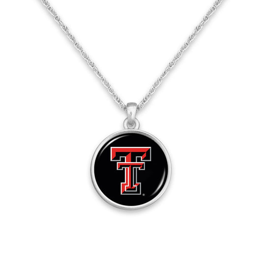 Officially Licensed TEXAS TECH RAIDERS Necklace - Pewter Charm Sterling Plated - North Carolina State University