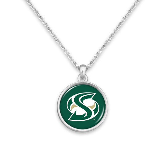 Officially Licensed SACRAMENTO STATE HORNETS Necklace - Pewter Charm Sterling Plated - California State University, Sacramento