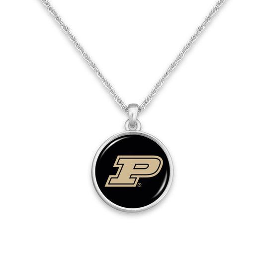 Officially Licensed PURDUE BOILMAKERS Necklace - Pewter Charm Sterling Plated - Purdue University