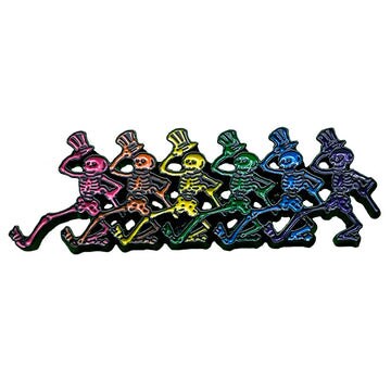 GRATEFUL DEAD Dancing Skellys Lapel Pin - 1.25 Inch - Jerry Garcia Grateful Dead Rock Band Craft Supply