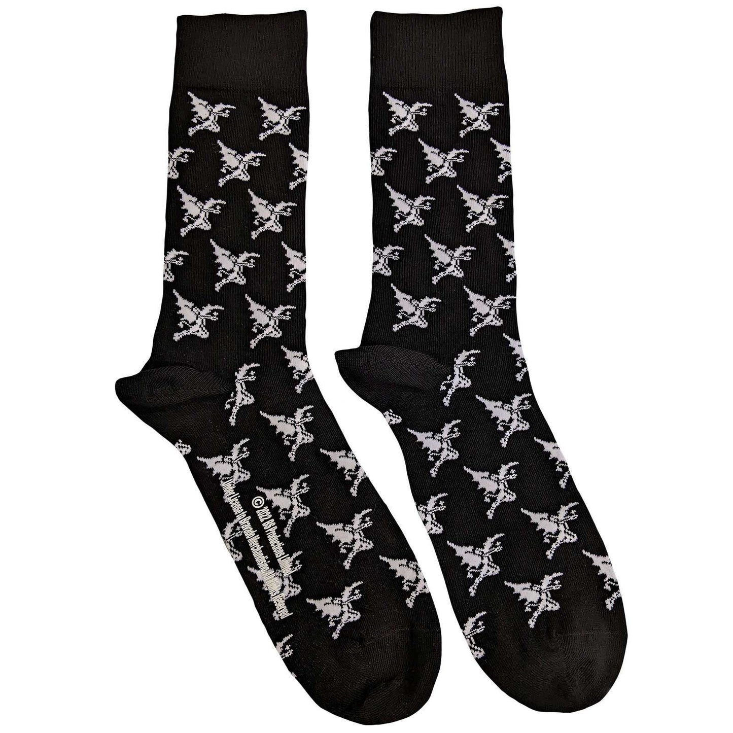 BLACK SABBATH Socks - Black Sabbath Demon Pattern Unisex Ankle Socks - Men's Adult 8-12 - Officially Licensed Craft Costume Supply