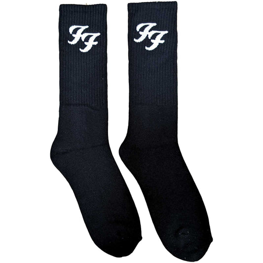 FOO FIGTHERS Socks - Foo Fighters FF Logo Unisex Socks - Men's Adult 8-12 - Officially Licensed Craft Costume Supply