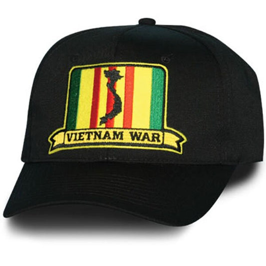 Vietnam Commemorative Embroidered Cap Hat - Vietnam War Patch Retired Veteran Vet - Officially Licensed!