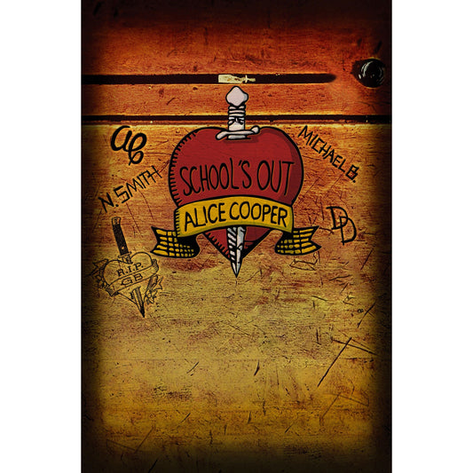 ALICE COOPER Textile Poster Flag - Approx 41x28 Inch - Alice Cooper School's Out Textile Fabric Poster - Officially Licensed