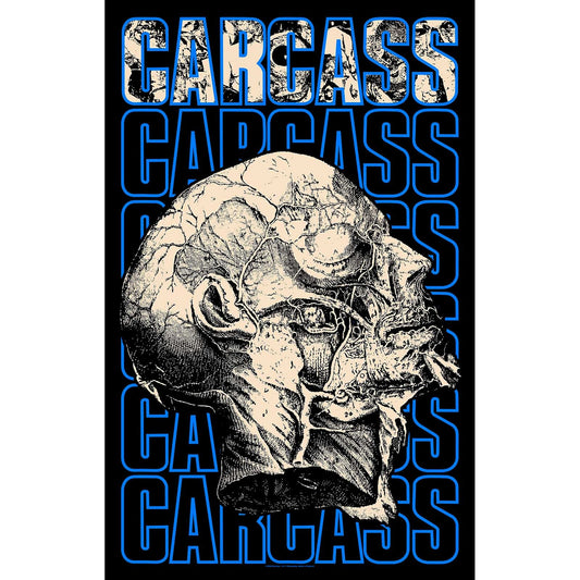 CARCASS Textile Poster Flag - Approx 41x28 Inch - Carcass Necro Head Textile Fabric Poster - Officially Licensed