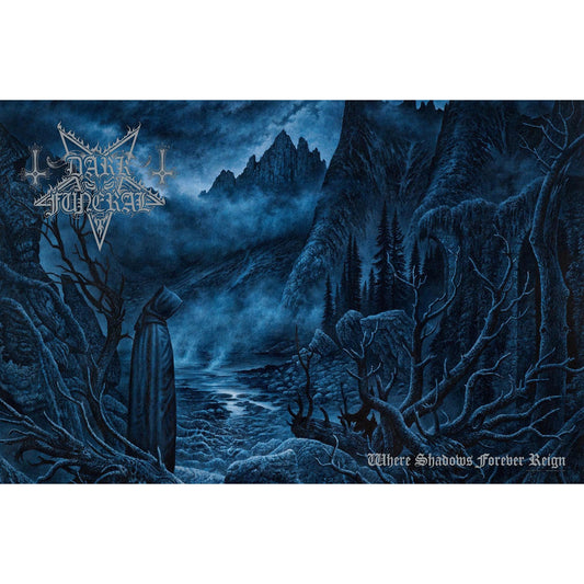 DARK FUNERAL Textile Poster Flag - Approx 41x28 Inch - Dark Funeral Where Shadows Forever Reign Textile Fabric Poster - Officially Licensed