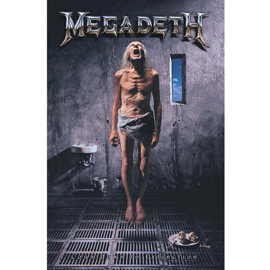 MEGADETH Textile Poster Flag - Approx 41x28 Inch - Megadeth Countdown to Extinction Textile Fabric Poster - Officially Licensed