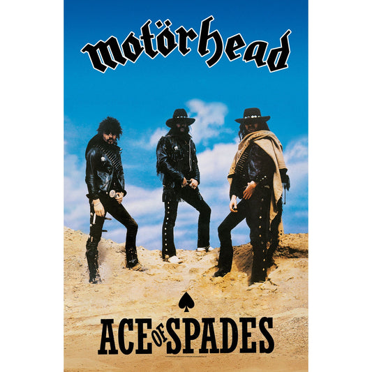 MOTORHEAD Textile Poster Flag - Approx 41x28 Inch - Motorhead Ace of Spades Textile Fabric Poster - Officially Licensed