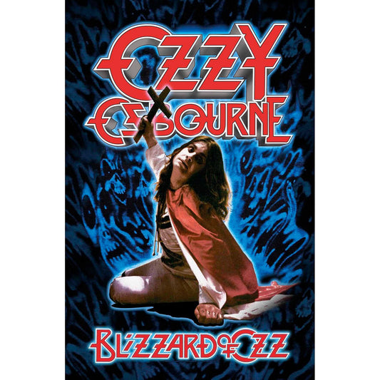 OZZY OSBOURNE Textile Poster Flag - Approx 41x28 Inch - Ozzy Osbourne Blizzard Of Ozz Textile Fabric Poster - Officially Licensed