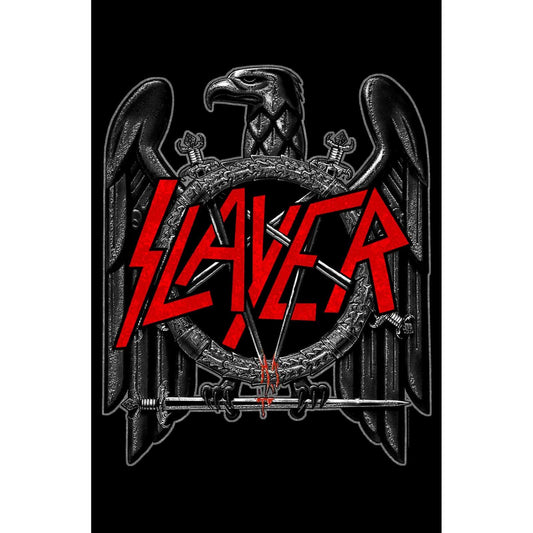 SLAYER Textile Poster Flag - Approx 41x28 Inch - Slayer Black Eagle Textile Fabric Poster - Officially Licensed