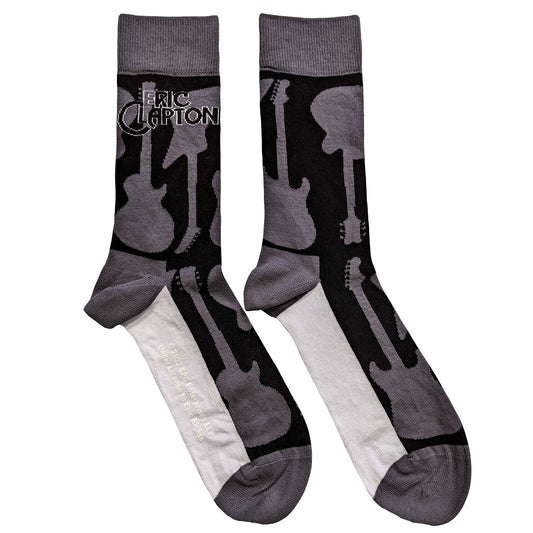 ERIC CLAPTON Socks - Eric Clapton Guitars Unisex Ankle Socks - Men's Adult 8-12 - Officially Licensed Craft Costume Supply