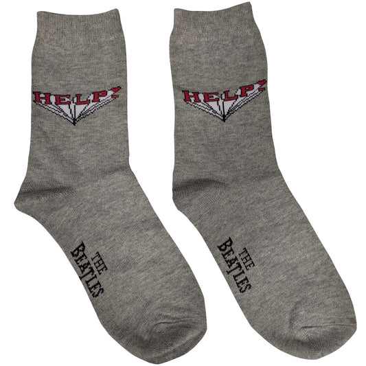 THE BEATLES Socks - Beatles Help Ankle Socks - Ladies Adult Size 6-9 - Officially Licensed Craft Costume Supply