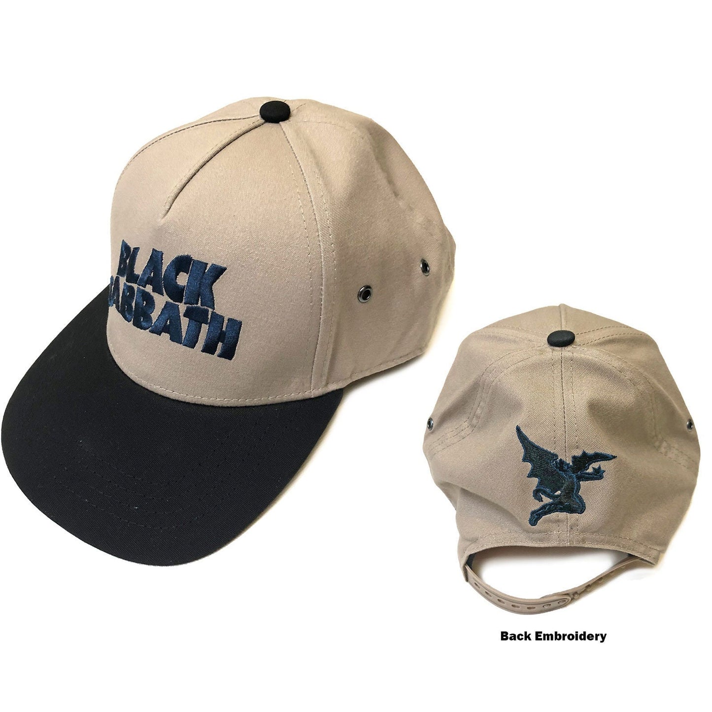 BLACK SABBATH Unisex Cap Hat - Made to Order - Wavy Logo Black Sabbath Adjustable Snapback Baseball Cap - Officially Licensed!