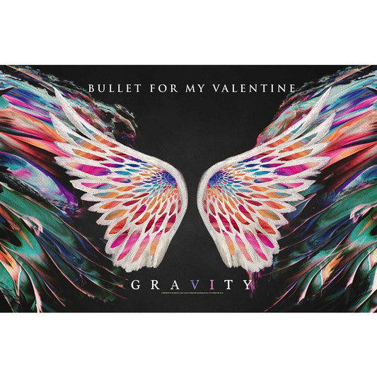 Bullet For My Valentine Textile Poster Flag - Aprox 41x28 Inch - Bullet For My Valentine Gravity Textile Fabric Poster - Officially Licensed