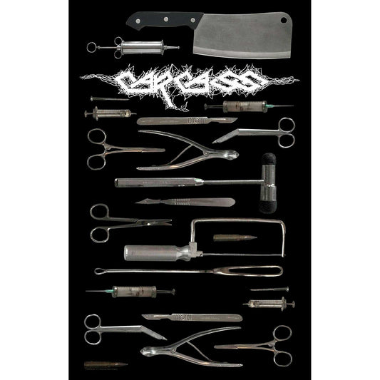 CARCASS Textile Poster Flag - Approx 41x28 Inch - Carcass Tools Textile Fabric Poster - Officially Licensed