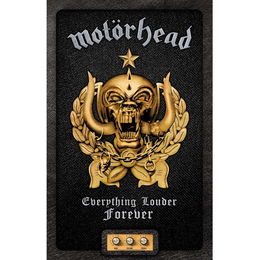 MOTORHEAD Textile Poster Flag - Approx 41x28 Inch - Motorhead Everything Louder Forever Textile Fabric Poster - Officially Licensed